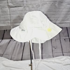 Green Sprouts 9-18 M 100% Recycled Polyester White Sun Hat
